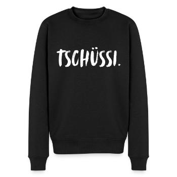 Bye. Farewell. Bye bye. Goodbye! - Men's Premium Organic Jumper - black - Front - Nico (187cm)