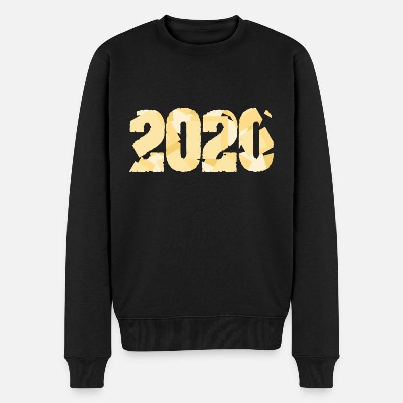 2020 - Männer Premium Bio Pullover - Schwarz
