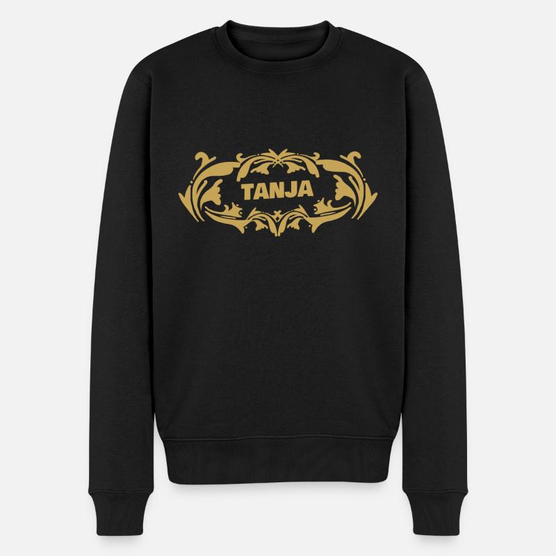 Tanja - Männer Premium Bio Pullover - Schwarz
