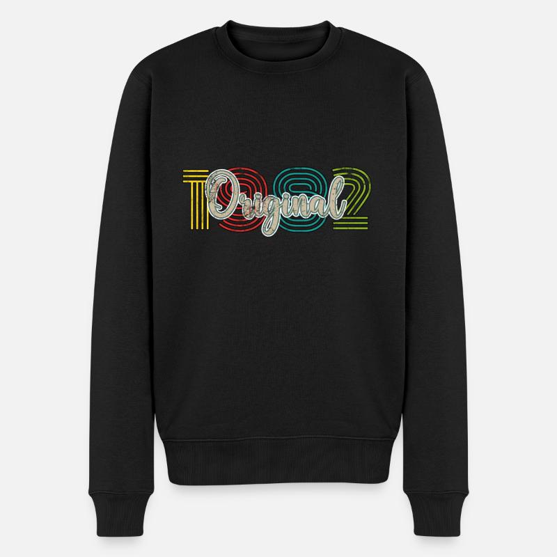 Original 1982 - Männer Premium Bio Pullover - Schwarz
