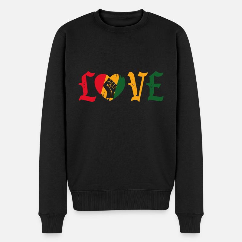 Amour Afrique - Pull Premium bio Homme - noir