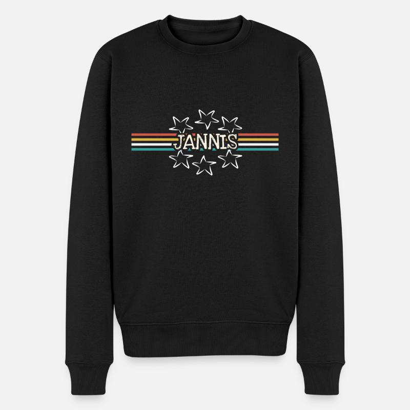 Étoile Jannis - Pull Premium bio Homme - noir