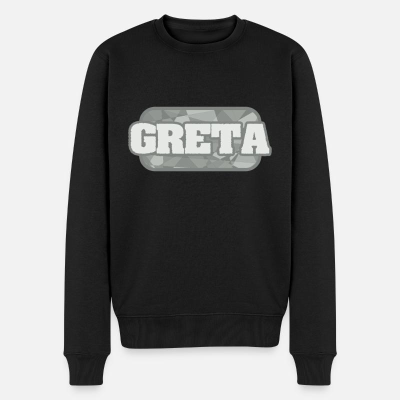 Greta en tant que santé - Pull Premium bio Homme - noir