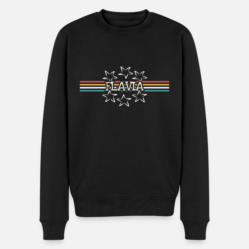 Cadeau pour Flavia - Pull Premium bio Homme - noir