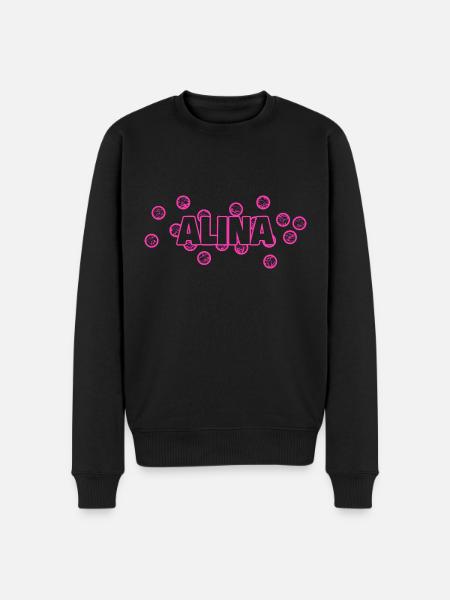 Alina as Alina - Men's Premium Organic Jumper - black