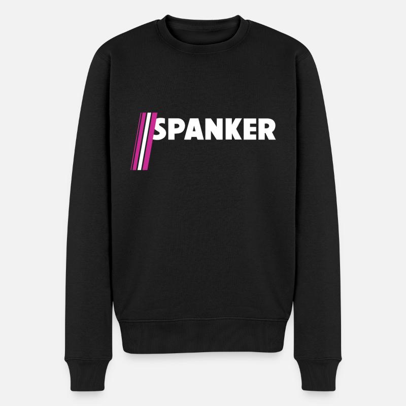 Spanker - Männer Premium Bio Pullover - Schwarz