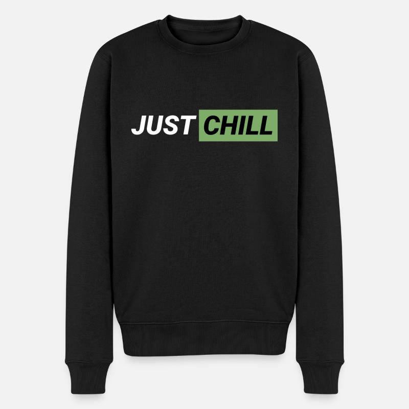 Just Chill ! - Pull Premium bio Homme - noir
