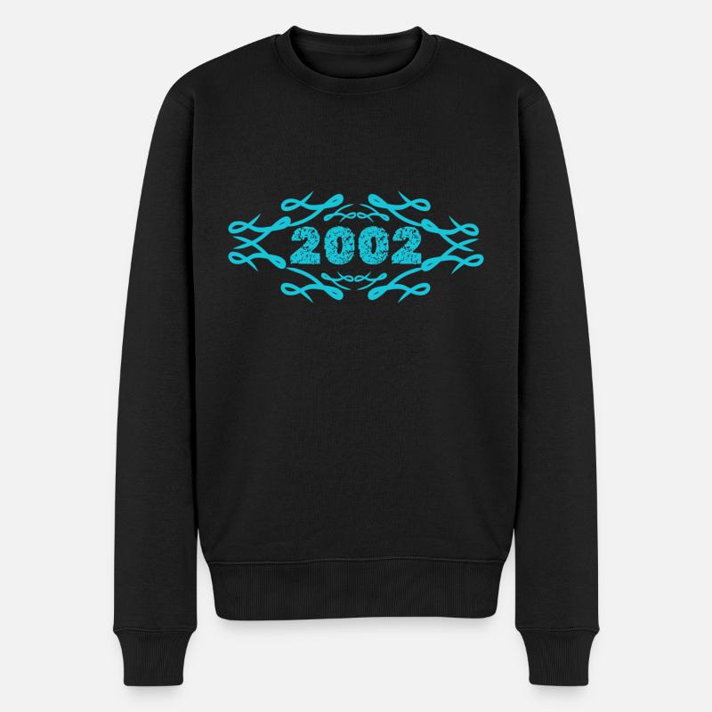2002 - Männer Premium Bio Pullover - Schwarz