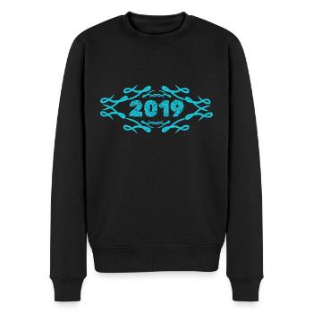 Gift idea 2019 - Men's Premium Organic Jumper - black - Front - Nico (187cm)