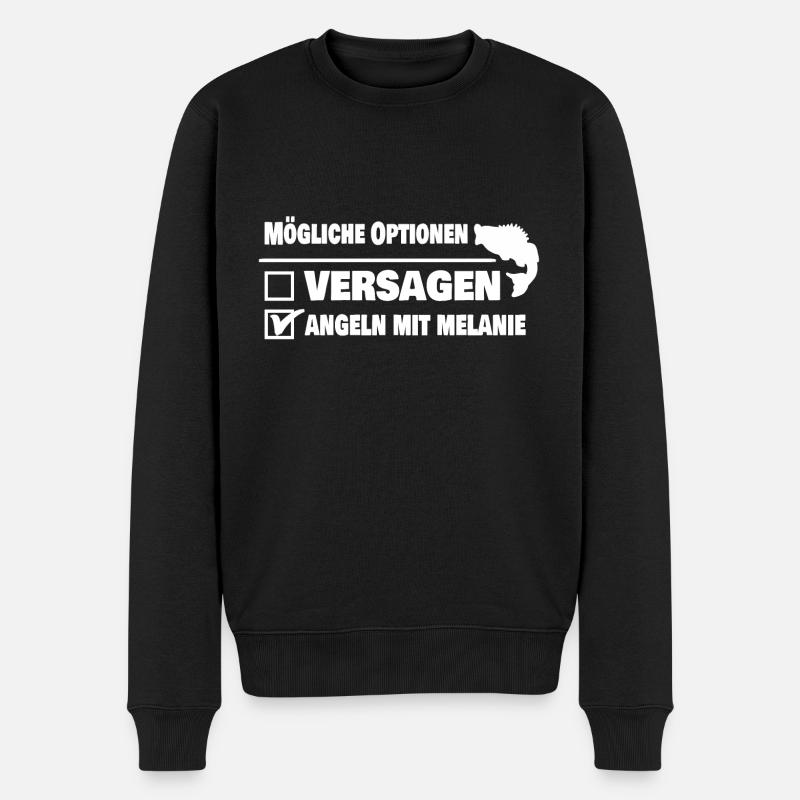 melanieals melanie - Männer Premium Bio Pullover - Schwarz