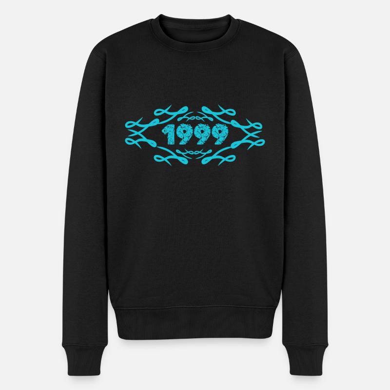1999 - Männer Premium Bio Pullover - Schwarz