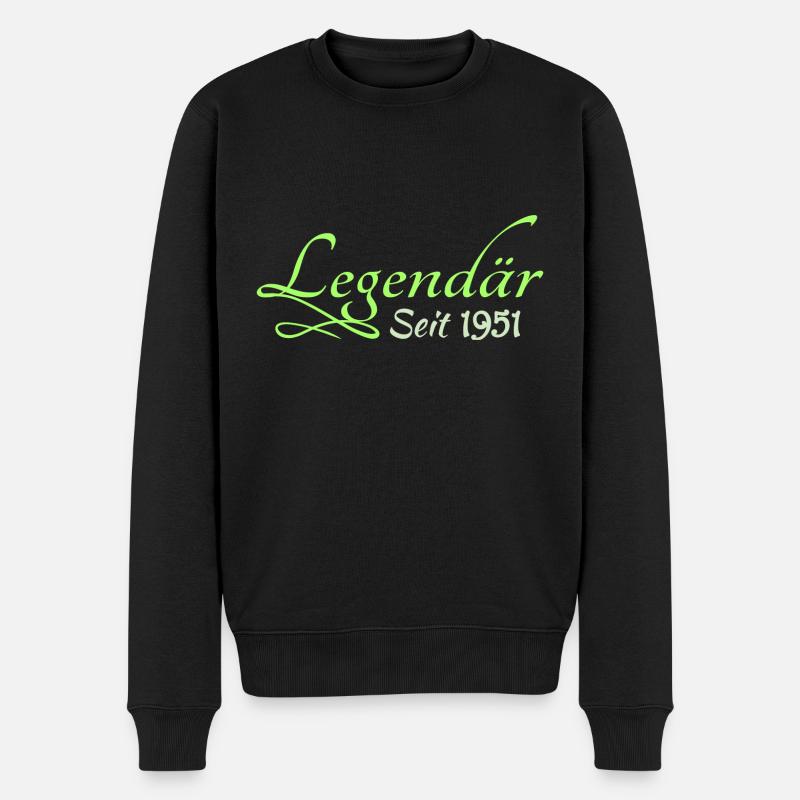 Legendary 1951 - Männer Premium Bio Pullover - Schwarz