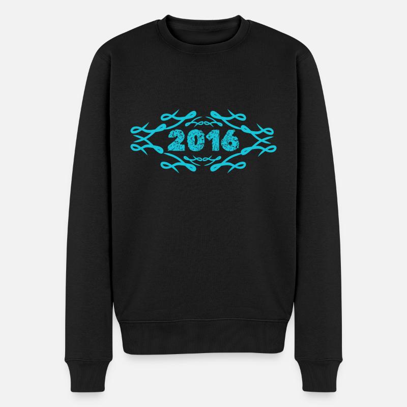 2016 2016 - Männer Premium Bio Pullover - Schwarz