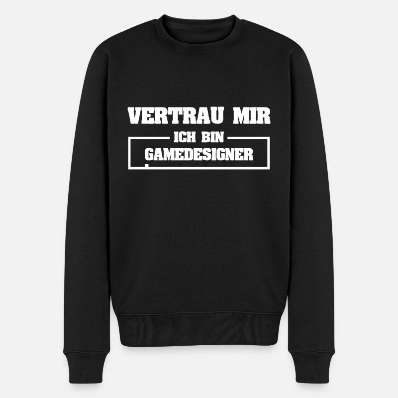 Game designer aussi drôle - Pull Premium bio Homme - noir