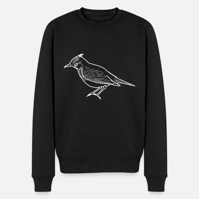 Alouette linéaire - Pull Premium bio Homme - noir