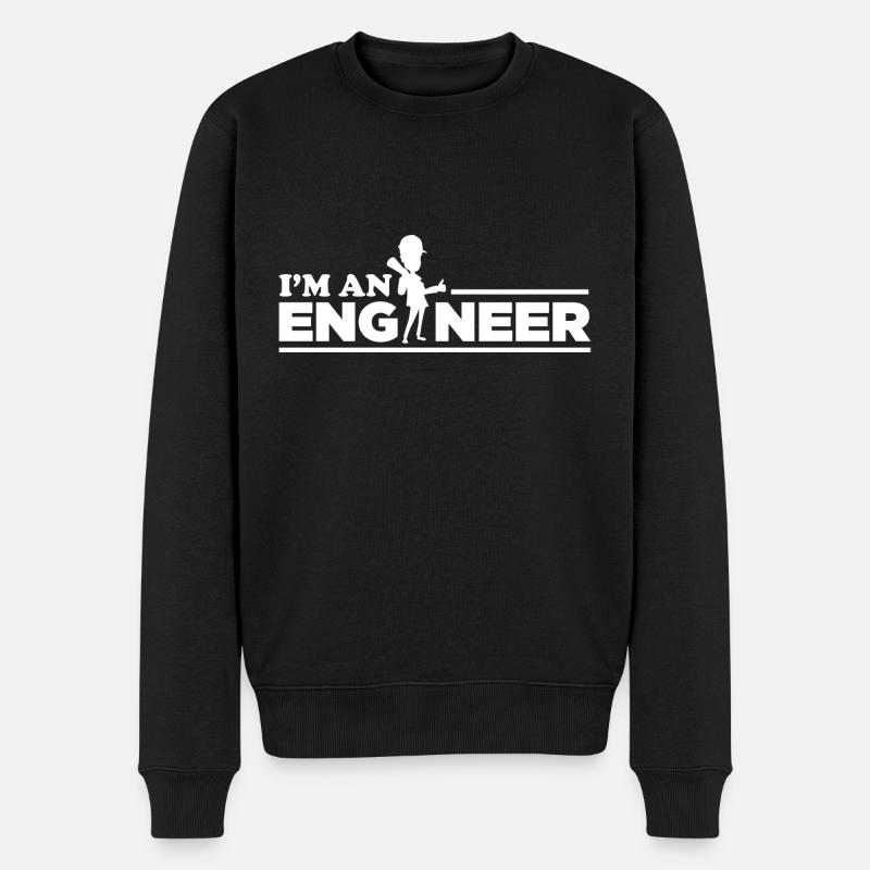 Je suis ingénieur ! - Pull Premium bio Homme - noir