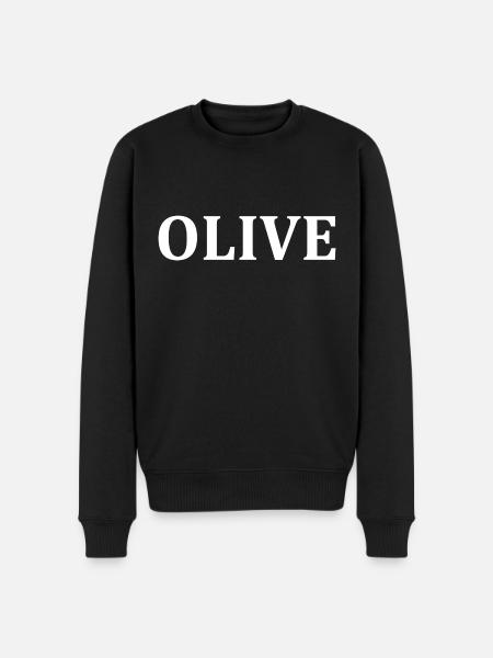 olive - Pull Premium bio Homme - noir