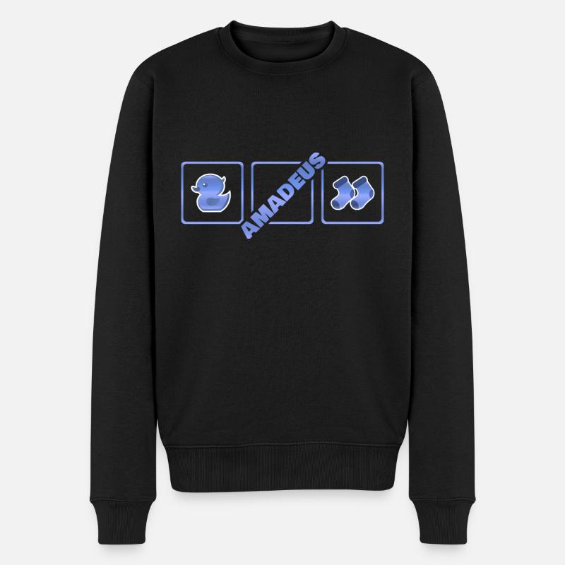 Amadeus - Männer Premium Bio Pullover - Schwarz
