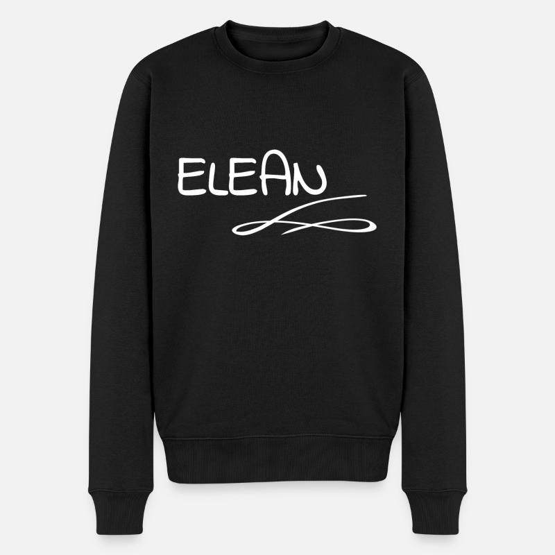 Elean - Männer Premium Bio Pullover - Schwarz