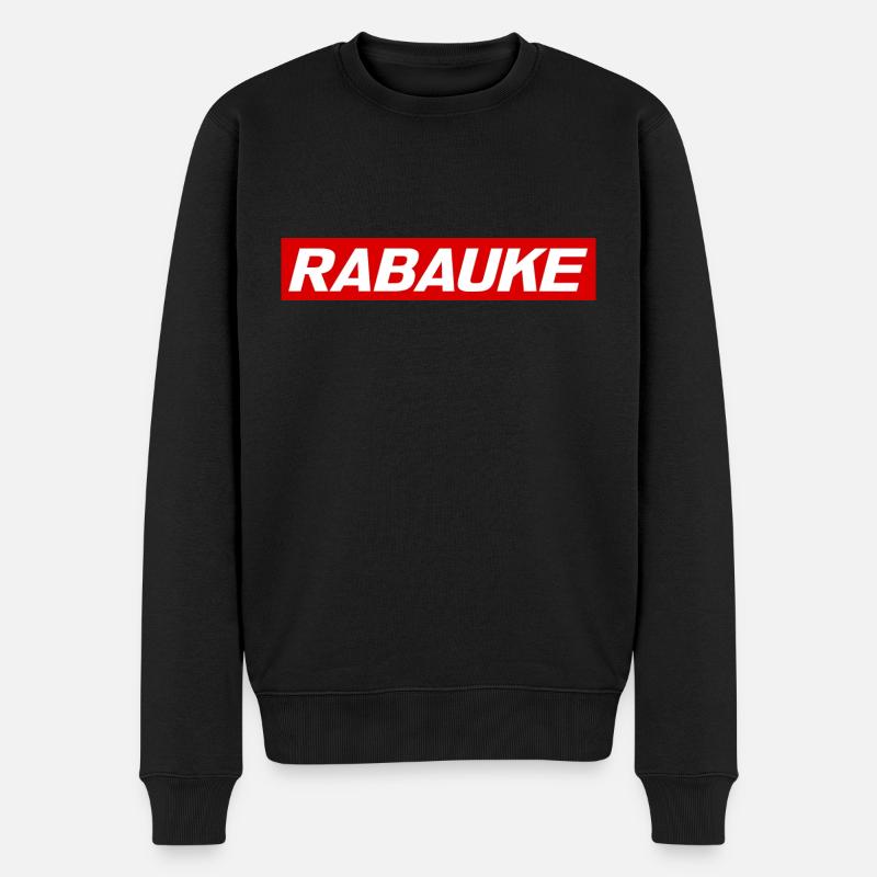 Rabauke - Männer Premium Bio Pullover - Schwarz