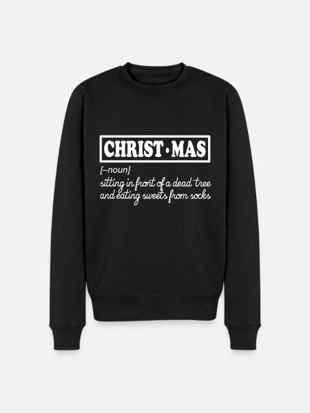 Définition de Noël - Pull Premium bio Homme - noir