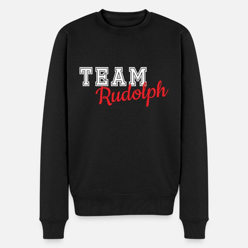 Team Rudolph - Männer Premium Bio Pullover - Schwarz