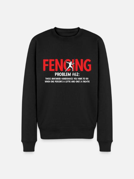 Fechten - Männer Premium Bio Pullover - Schwarz