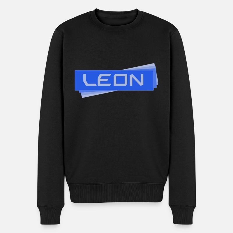 Geschenk für leon - Männer Premium Bio Pullover - Schwarz