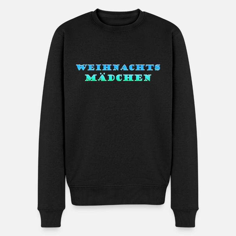 Frohes Fest an Weihnachten - Männer Premium Bio Pullover - Schwarz