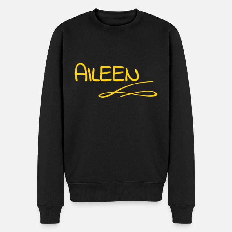 Aileen - Männer Premium Bio Pullover - Schwarz