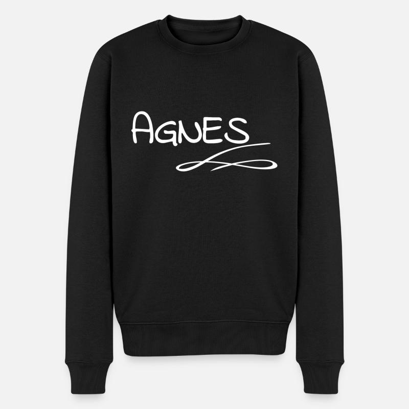 Geschenk für Agnes - Männer Premium Bio Pullover - Schwarz