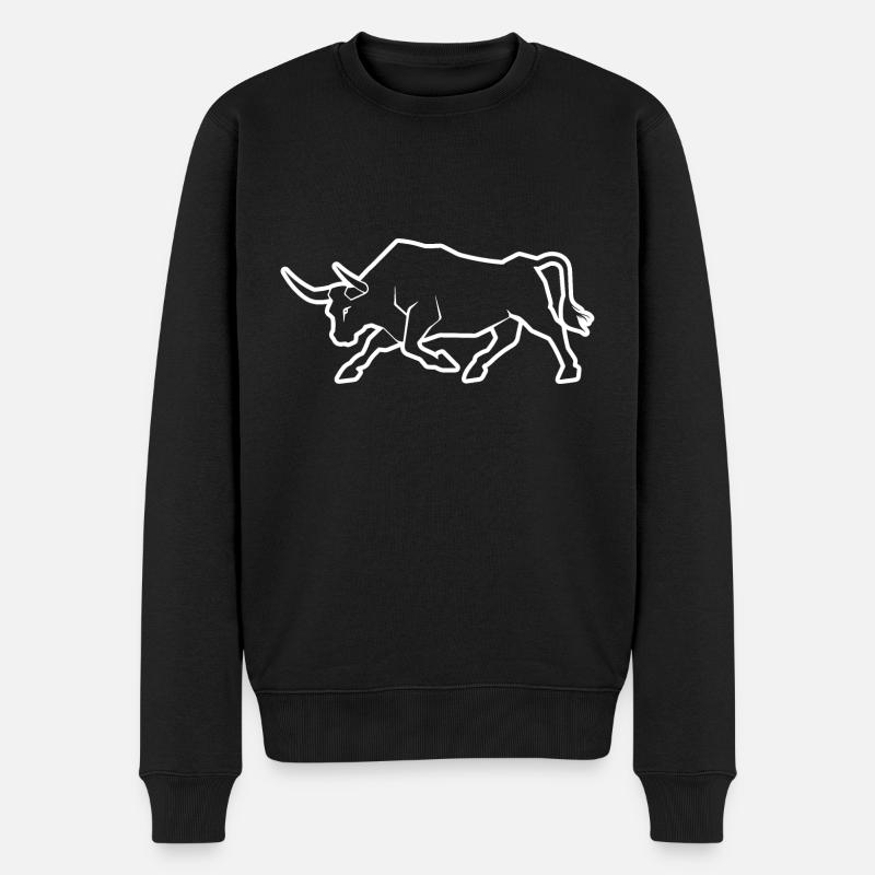 Taureau Taureau - Pull Premium bio Homme - noir