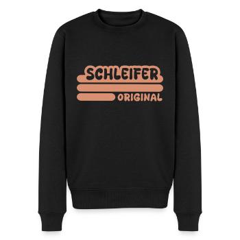 Le métier de broyeur - Pull Premium bio Homme - noir - Devant - Nico (187cm)