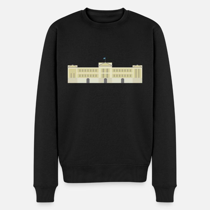 Icône de Londres Buckingham Palace - Pull Premium bio Homme - noir