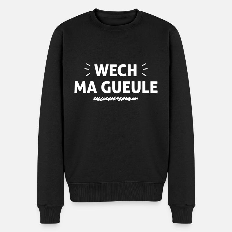 wesh ma gueule - Pull Premium bio Homme - noir