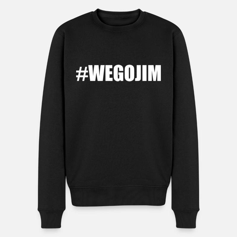 wegojim - Männer Premium Bio Pullover - Schwarz