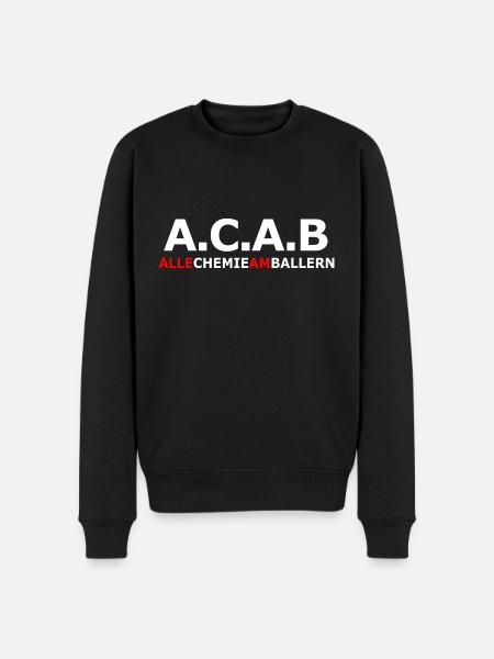 Alle Chemie Am Bxllxrn - Männer Premium Bio Pullover - Schwarz