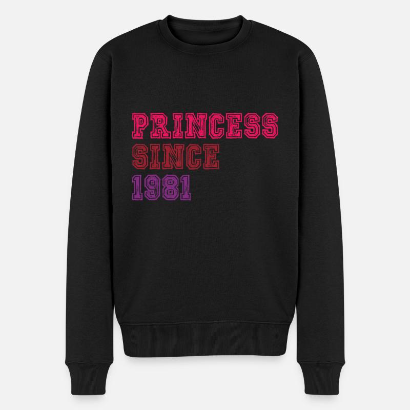 1981 Anniversaire Princesse - Pull Premium bio Homme - noir