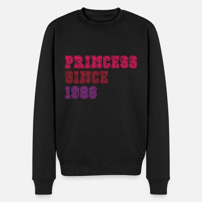 1986 Anniversaire Princesse - Pull Premium bio Homme - noir