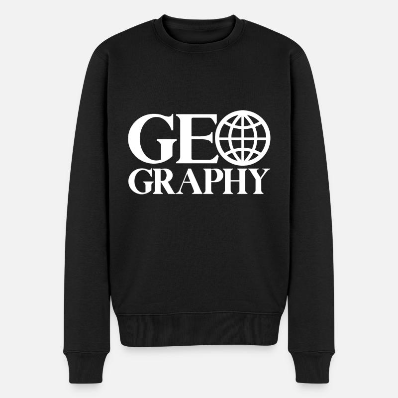 Géographe carte géographe Géographe Géographe - Pull Premium bio Homme - noir