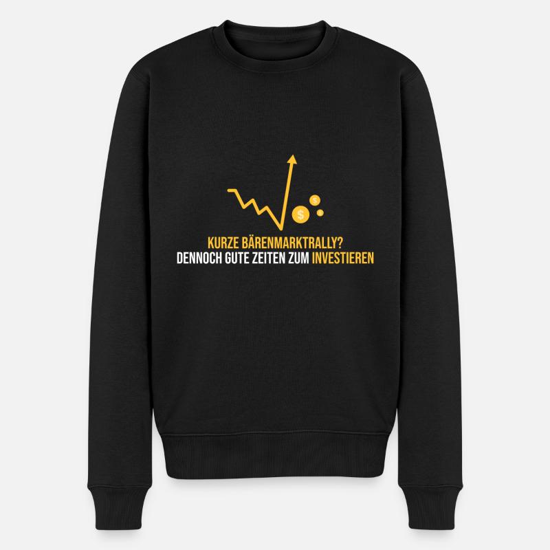 kurze Bärenmarktrally? - Männer Premium Bio Pullover - Schwarz