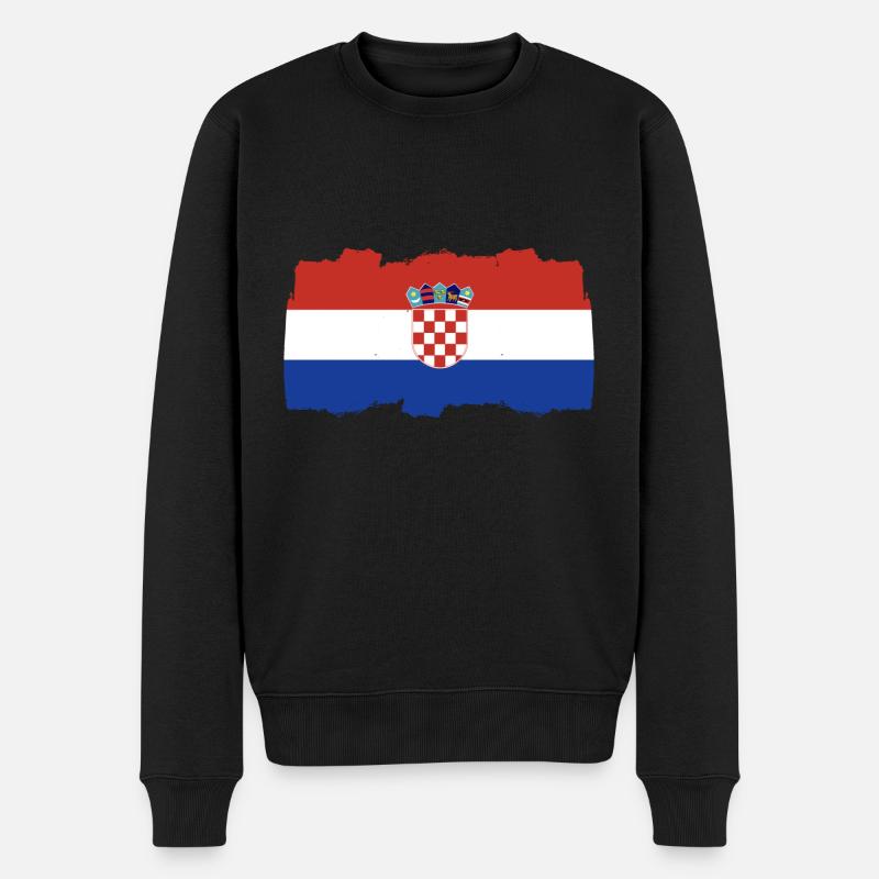 Croatie serbe - Pull Premium bio Homme - noir