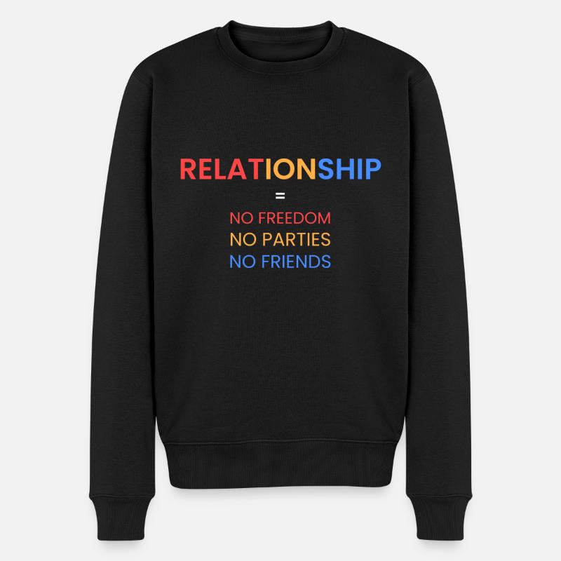 Relation= pas de liberté - Pull Premium bio Homme - noir