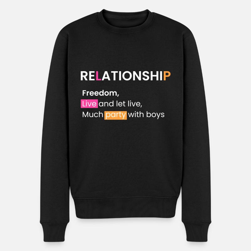 Relation: Vivre et laisser vivre - Pull Premium bio Homme - noir
