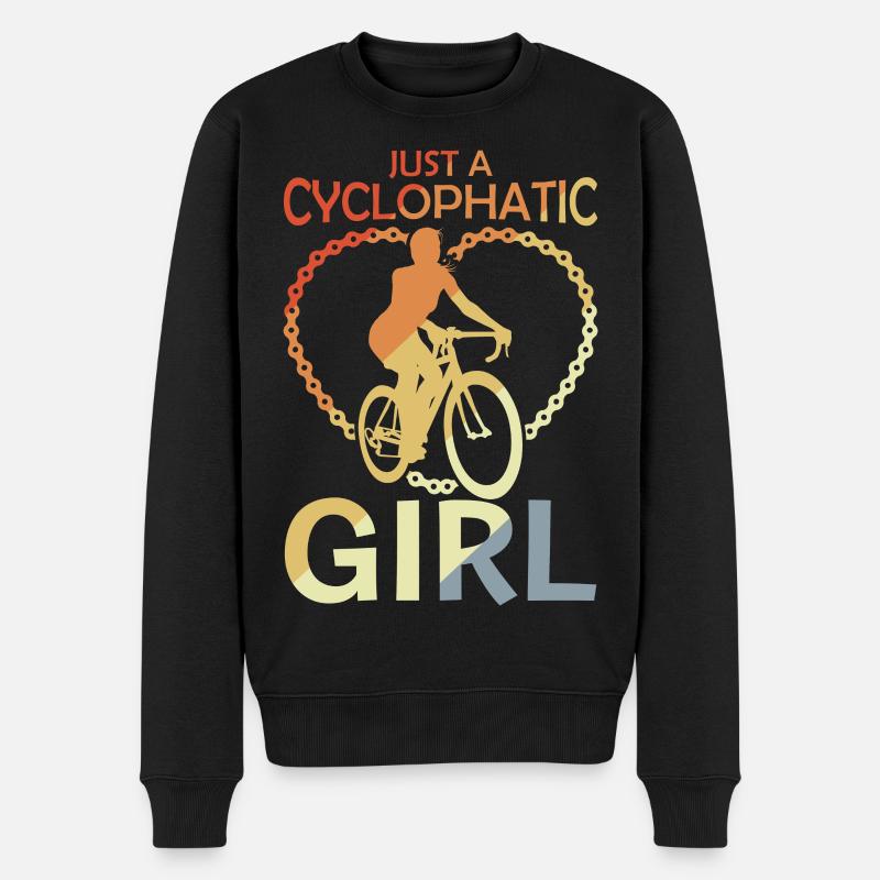 Fille de vélo - Pull Premium bio Homme - noir