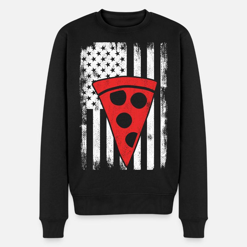 Pizza américaine - Pull Premium bio Homme - noir