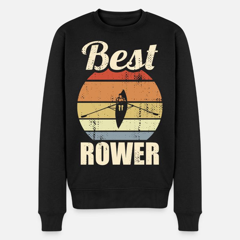 Rameur drôle - Pull Premium bio Homme - noir