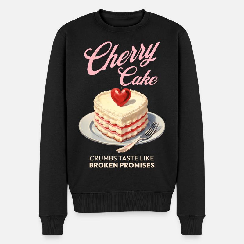 Cherries Cherry Pie Baking Gift - Men's Premium Organic Jumper - black