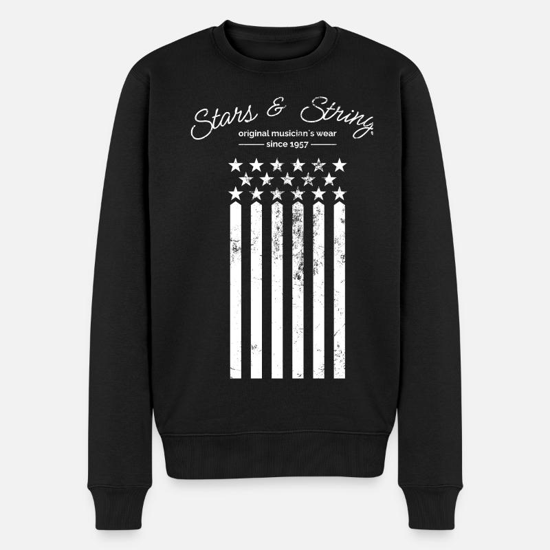 Stars et Cordes - Pull Premium bio Homme - noir