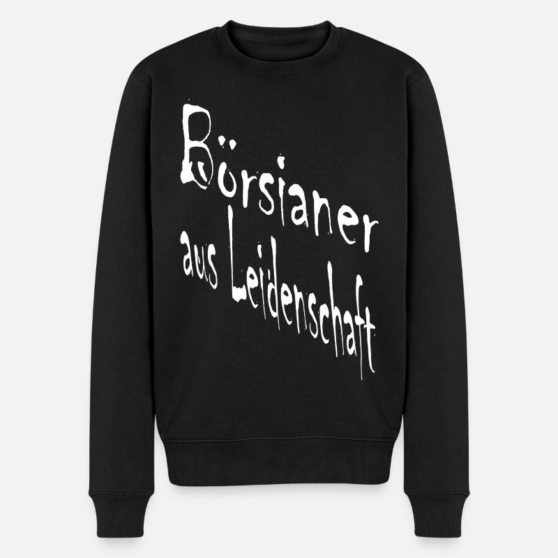 Traders passionnés de la bourse - Pull Premium bio Homme - noir